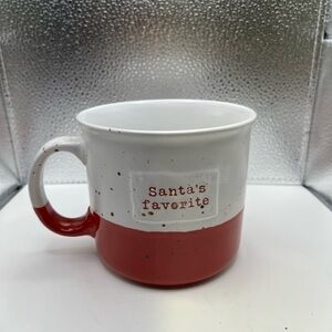 Christmas Mug PEPPERMINT & PINE "Santa’s Favorite" Speckled Coffee Cocoa Mug Cup